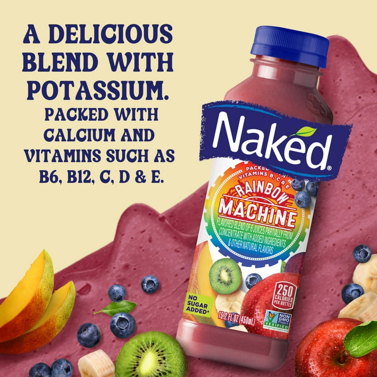 【りーり】rainboW Mixed Juice Naked Juice Rainbow Machine Flavored 100% Juice Smoothie