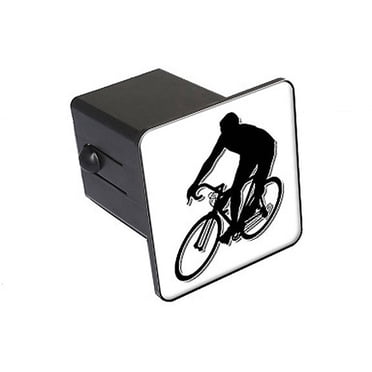 Share The Road Bicycle Hitch Cover For 2 Inch Receivers - Cycling Themed Trailer Hitch Plug
