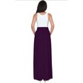 thumbnail image 5 of KOH KOH Long Flowy Cute Modest High Empire Waist Full Floor Length Pockets Casual Semi Formal Vintage Work Office Workwear Maxi Skirt For Women Purple XX-Large US 18-20 NT325, 5 of 7