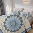 thumbnail image 4 of Davulos 2-Piece Twin Quilt Set Soft Bedding Set Lightweight Bedspread Coverlet with Floral Pattern Reversible Bed Cover for All Seasons, 4 of 8
