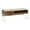 Coastal Oak, variant on Household Essentials Wrap Square Side End Table Black Oak Wood Grain and Gold Metal