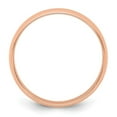 thumbnail image 3 of Auriga Fine Jewelry 14K Rose Gold 5mm Lightweight Half Round Wedding Band for Women Size 8.5, 3 of 6