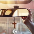 thumbnail image 5 of Hotpom Car Rearview Mirror Cross Pendant, Durable Wood Decor Unisex Car Interior Accessories for Men & Women, Easter Holiday Decorations, 5 of 7