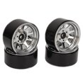 thumbnail image 4 of <p>Rc Car Wheel Rim 4PCS RC Wheel Rim Set Zinc Alloy Steel Universal 1.9 Inch 10 Rims RC Crawler Car Wheel Hub For Axial SCX10 II III</p>, 4 of 7