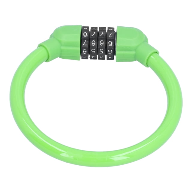 Bike Lock, Password Unlocking 4-Digit Number Bicycle Locks Convenient With 4 Digit Passwords For Cyclist For Bike Green