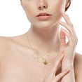 thumbnail image 3 of Guodhu Gold Plated Stainless Steel Geometric Bee Hive with Honey Bee Necklace Mother's Day Jewelry Gift, 3 of 8