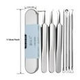 thumbnail image 2 of Metal Grade Blackhead Extraction Tool Kit with 7/5 Pcs for Nose Face, 2 of 3