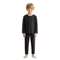 thumbnail image 7 of UAYOTSE Girls Ribbed Knit Long Sleeve Pajama Set Casual Crew Neck Top and Loose Fit Full Length Sleep Pants Size 9-10 Years, 7 of 7