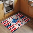 thumbnail image 3 of Independence Day Washable Area Rug 2 x 3 ft 250th Years American Flag Red Blue Star Fireworks, Soft Non Slip Rugs Stain Repellent Indoor Felt Carpet for Living Dining Room Bedroom Home Office, 3 of 9