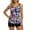 Purple, variant on Swimsuit for Women Beach Vacation Clothes Two Piece Tankini Swimsuits for Bathing With Shorts Athletic Two Side Pockets Swimwear
