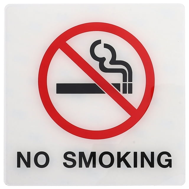Miangastore Acrylic No Smoking Sign Warning No-smoking Sign Wall Sign No-smoking Sign Board