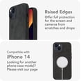 thumbnail image 4 of DONBOLSO Vintage Black Leather iPhone 14 Pro Max Case - MagSafe Compatible - Lip Screen Protection - Elegant Soft Grip - Strong Magnetic - Size 14, 4 of 5