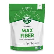 Manitoba Harvest Max Fiber Organic Protein Powder, Hemp Protein Powder Unsweetened, 32 oz, 2 lb