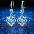 thumbnail image 5 of HANXIULIN Diamond-Studded Crystal Creative Earrings Dangle Earrings Temperament Long Drop Earrings for Women Girls, 5 of 7