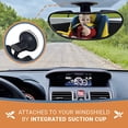 thumbnail image 5 of Rearview Baby Car Mirror Windshield Infant Front Facing, Shatterproof Child Safety Mirror, Adjustable Suction Cup (S) by COZY GREENS, 5 of 5