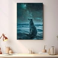 thumbnail image 4 of Starry Night Canvas Inspired Canaan Dog Pet Family Friend Peace Oil Painting Art Print Poster Wall Decor, 4 of 6