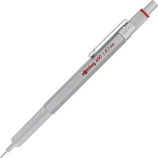 Rotring Visumax 0.5Mm & 0.7Mm Mechanical Pencils, Abs Plastic Body,  Lightweight, Concealed Twist Eraser At Top - Total 2 Pieces (Black) 
