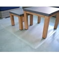 thumbnail image 3 of 48" x 30" PVC Chair Floor Mat Rectangle Home Office Protector for Hardwood Floor, Clear, 3 of 10