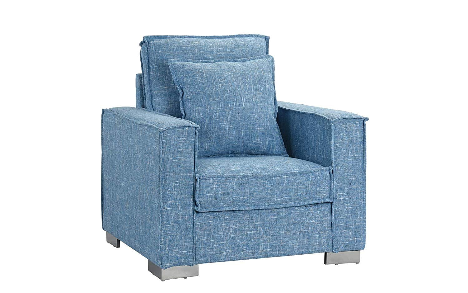 light blue living room chair