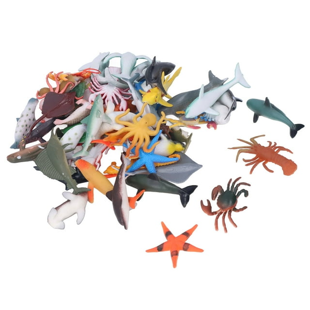 Juguetes de animales marinos NikouMX 48 piezas
