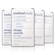 Method Bar Soap, Simply Nourish, Packaging May Vary, 6 Ounce (Pack Of 4)