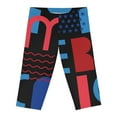 thumbnail image 2 of Americana Women's Capri Leggings, 2 of 6