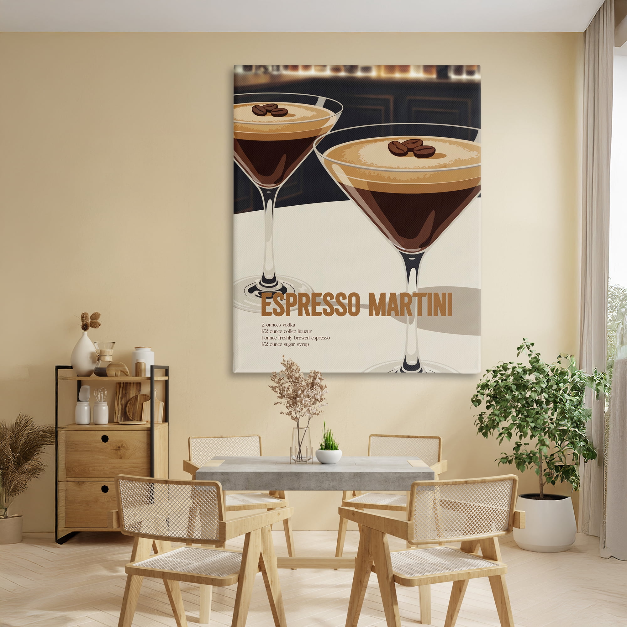 Stupell Industries Sleek Modern Espresso Martini Canvas Wall Art, design by Andreas Magnusson