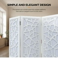 thumbnail image 5 of VINGLI 70'' H Room Divider, Non-Woven Fabric Privacy Screen, Indoor Partition Wall Dividers, Freestanding Hinged Space Separator with Modern Unique Pattern, 5 of 8