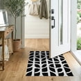 thumbnail image 2 of ODIKA 2'x3' Washable Accent Rug Pet Friendly, Bedside Mat Geometric Contemporary Arch Knot Abstract Monochrome Mid Century for Bedroom, Nursery, RV, 2 of 7