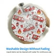 thumbnail image 6 of Disketp Fire Truck Small Mouse Pad 7.9x7.9 Inches,Washable Round Mousepad For Office Laptop Computer,Non-Slip Rubber Base Mouse Pads For Wireless Mouse, 6 of 9