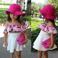 thumbnail image 5 of 2PCS Bambin Enfants Bébé Fille hors Épaule Tops Crop + Jupe Robe d'Été Tenues Ensemble Vêtements, 5 of 5