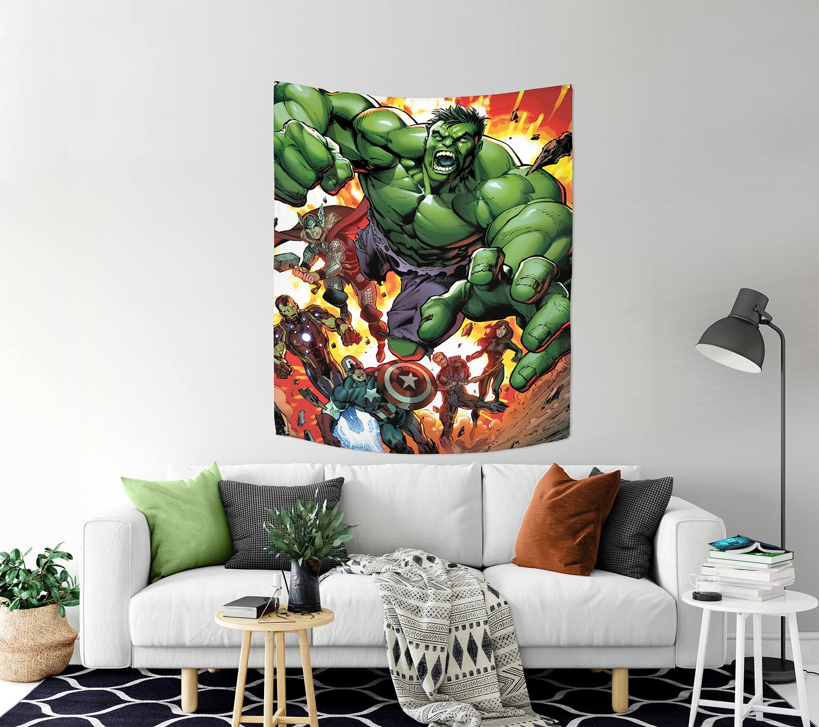 Taie D'Oreiller Avengers 50x70 Cm - 100% Coton - Enfant - Réversible