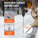 thumbnail image 3 of Marcadores de entrada VEVOR, 50 piezas de 48 pulgadas, 0.4 pulgadas de diámetro, postes de fibra de vidrio naranja, estacas de nieve con cinta reflectante, broca de acero de 12 pulgadas, 3 of 9