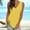 Yellow, variant on Pxiakgy Womens Summer Tank Tops Basic Tanks V Neck Sleeveless T Shirts Side Split Solid Color Loose V Neck Sleeveless Sleeveless Solid Color Blouse Business Casual Tank Flowy Tops Black L