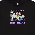 thumbnail image 3 of Inktastic It's My 6th Birthday Unicorn Youth Hoodie Sweatshirt, 3 of 4