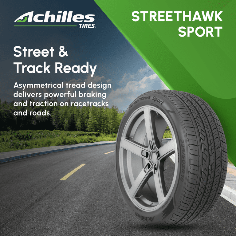 Free Shipping! Achilles Achilles Street Hawk Sport UHP 225/40ZR18
