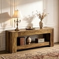 thumbnail image 6 of Long Console Table with Drawer and Open Shelf, Wood Sofa Table Entryway Table for Living Room Hallway, Rustic Farmhouse Style Furniture, 6 of 6