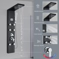 thumbnail image 2 of Zovajonia Shower Panel Tower System , Stainless Steel Shower Tower  , Waterfall Showerhead, 6 Body Massage Shower Jets,  Rain Shower System Oil Rubbed Bronze, 2 of 10