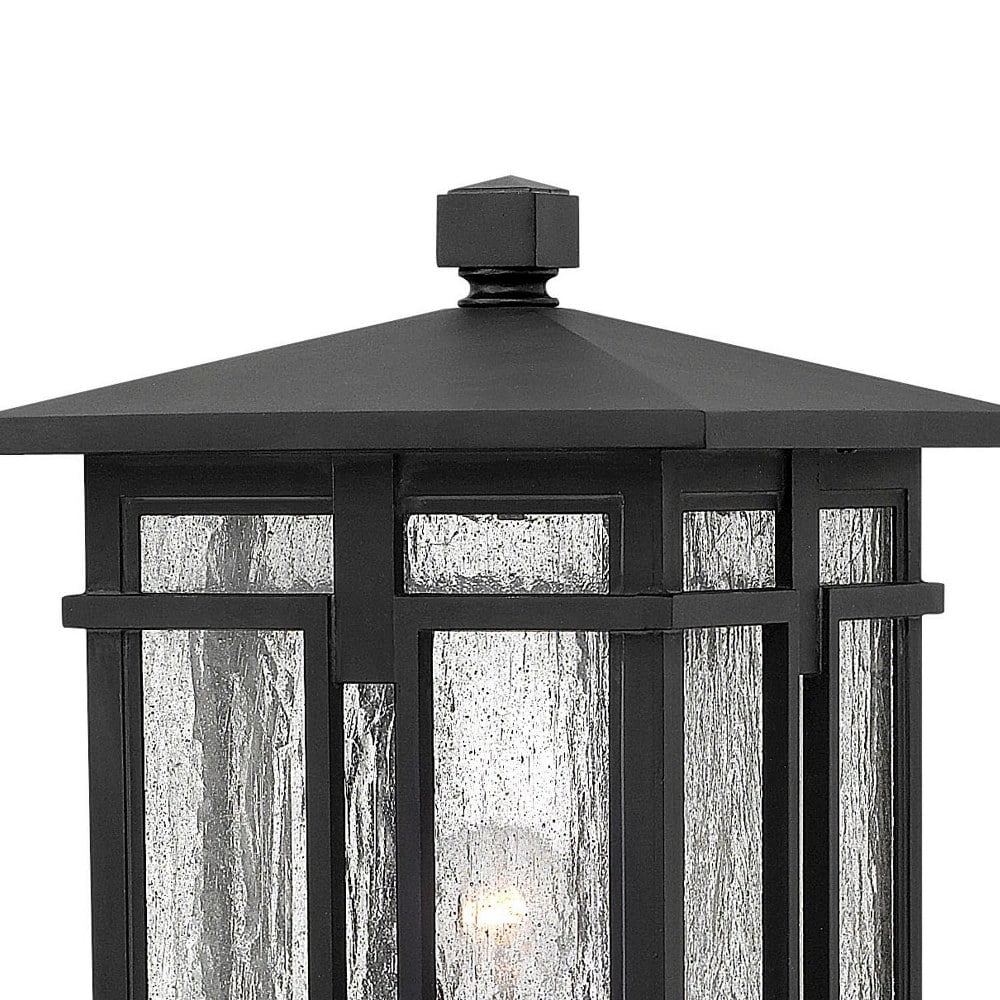1 Light Outdoor Post Mount in Craftsman Style 11 inches Wide By 20.5 inches High-Museum Black Finish Bailey Street Home 81-Bel-2999185