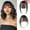 Rose, variant on Tuscom Human Hair Clip In Bangs with Side Fringe - Adjustable Brown Curved Fringe Hairpiece for Daily Wear, Wispy Bangs & Temples for Face Framing