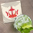 thumbnail image 2 of Brunei Coat Of Arms 4'' X 4'' Square Wooden Coaster, 2 of 3