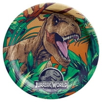 Jurassic World Into the Wild Dinosaur Kids Birthday Party 9" Paper Dinner Plates