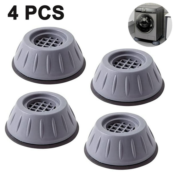 Pack de 4 almohadillas para pies de lavadora, patas antivibración para lavadora, almohadillas para pies de goma antideslizantes, amortiguadores de vibraciones para lavadoras y secadoras Adepaton 221383