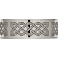 thumbnail image 3 of Titanium Polished Celtic Laser Design 8mm Flat Band (Size 12.5) Made In China tb3f-12.5, 3 of 5