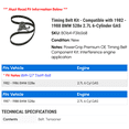thumbnail image 2 of Timing Belt Kit - Compatible with 1982 - 1988 BMW 528e 2.7L 6-Cylinder GAS - Gates, 2 of 2