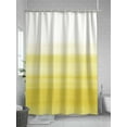 thumbnail image 5 of Yellow White Shower Curtain, Abstract Modern Brush Strokes Bathroom Decor Curtains Set with Hooks, Waterproof Fabric Home Accessories， 66 X 72 Inch Long, 5 of 6