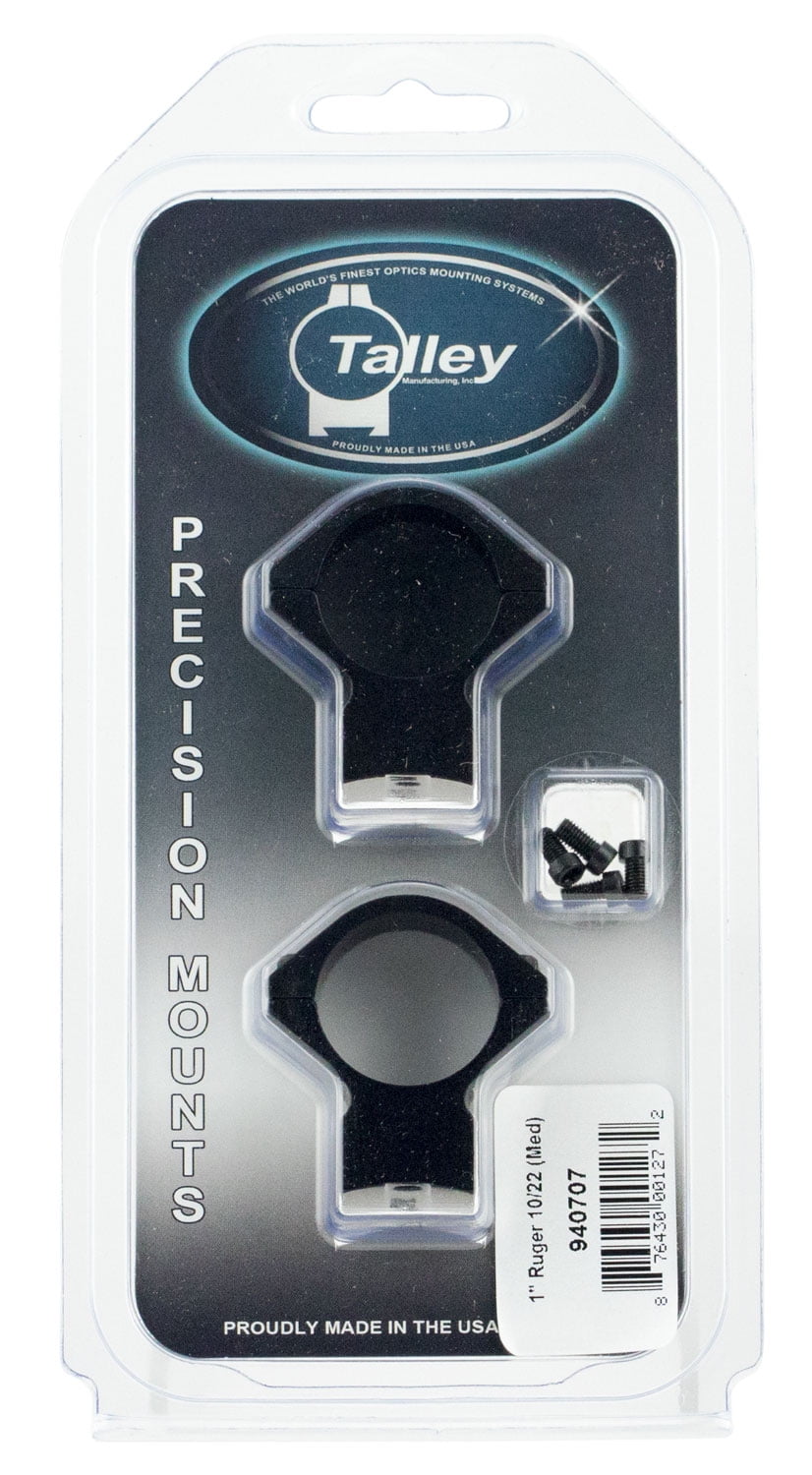 Talley 940707 Ring/Base Combo Medium 2-Piece Base/Rings For Ruger 10/22 ...