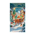 thumbnail image 2 of Yyuenw Christmas Door Tapestry Xmas Front Door Hanging Decor Holiday Party Cloth Door Curtain For Home Front Door Bedroom Wall Indoor Xmas, 2 of 9