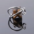 thumbnail image 5 of Natural Crystal Quartz Pendant Gemstone Merkaba Star Chakra Pendulum Spinning, 5 of 9