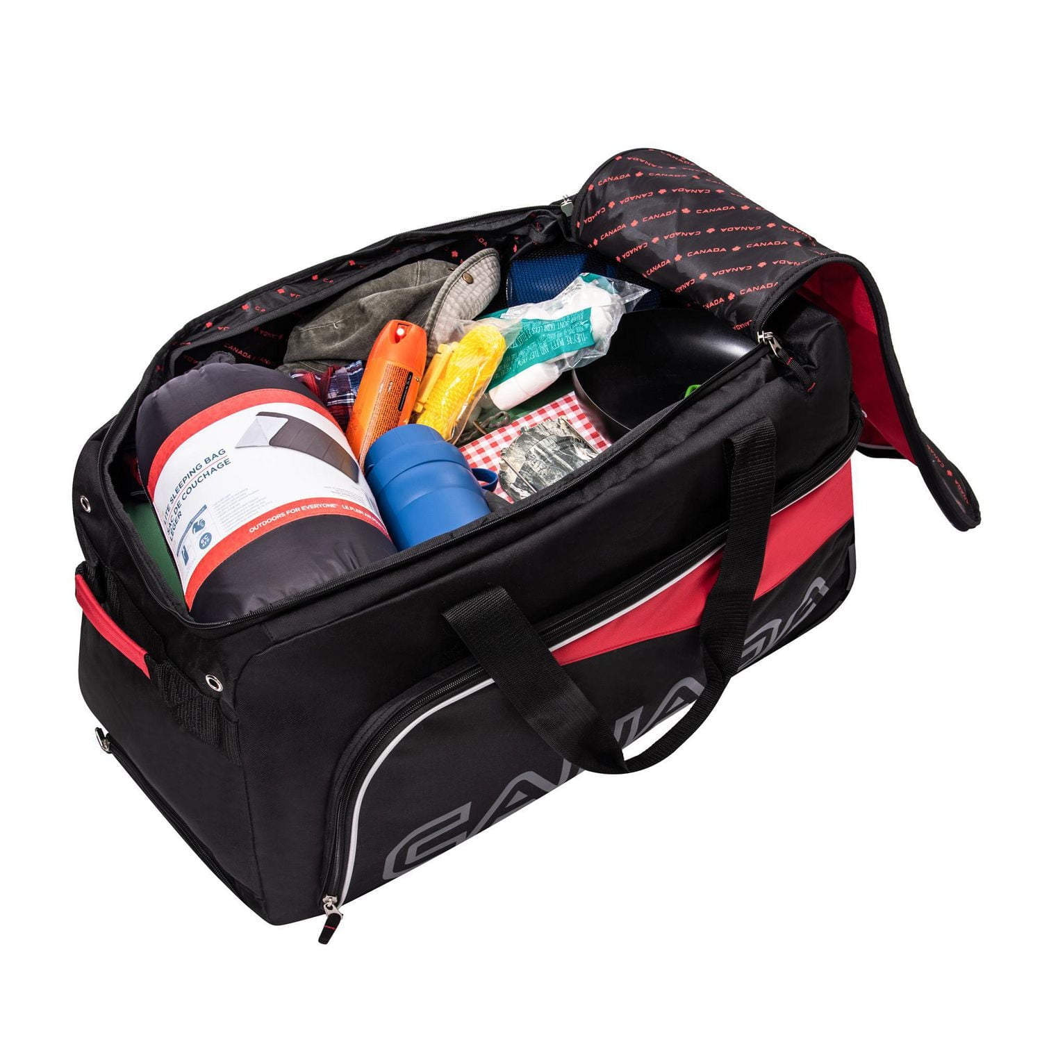 CA 28IN WHLD DFL BLK, Rolling sports duffle bag
